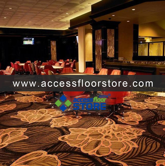 High Durability Fireproof Bespoke Gaming Porker Room China Made Axminster Casino Carpet
