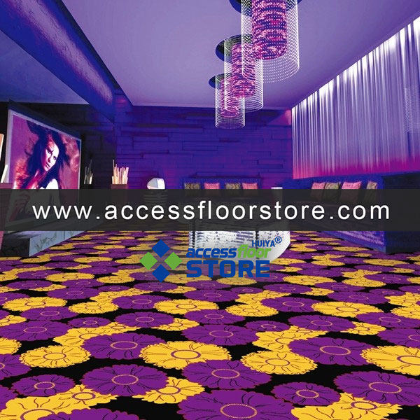 Nylon Printed Purple Hotel Carpet Modern Wall To Wall  Carpet