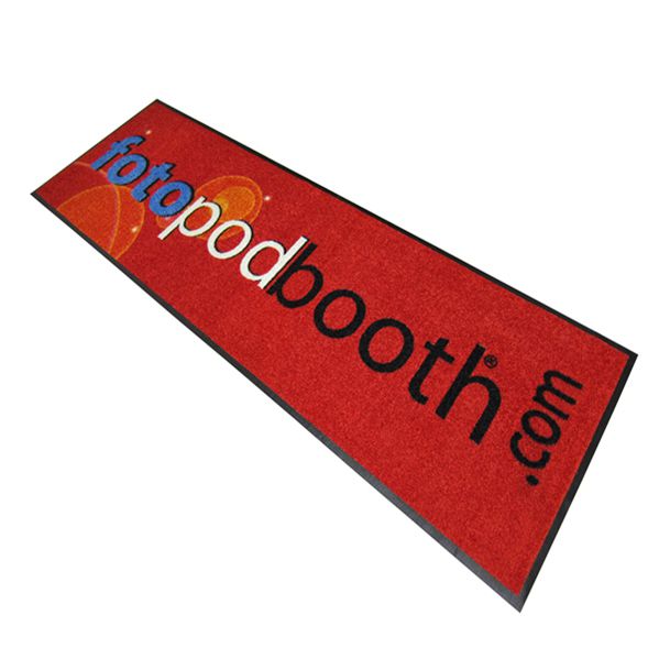 Customize Nylon printed rubber backing logo mat door mat