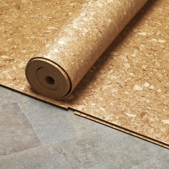 Best Underlayments for Vinyl Flooring - Cork Underlayment.png