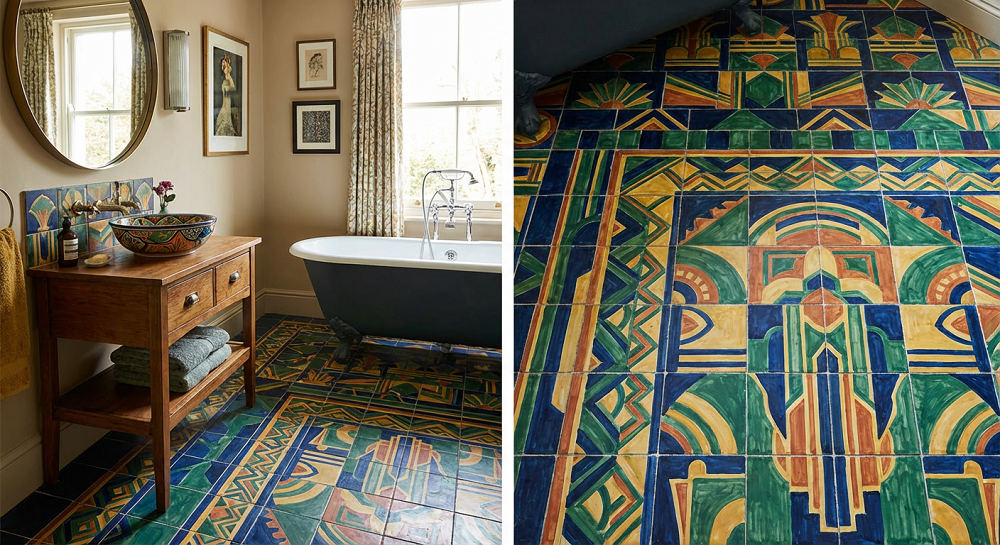 Bathroom Flooring Trends 2026 - 4.Bold and Expressive Patterns.png