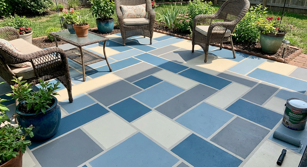 Best Outdoor Patio Flooring Ideas 2026 - Painted Concrete.png